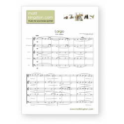 Largo from Xerxes (Handel) arranged for Brass Quintet